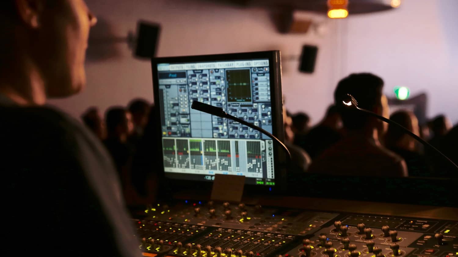 A man in an audio system.